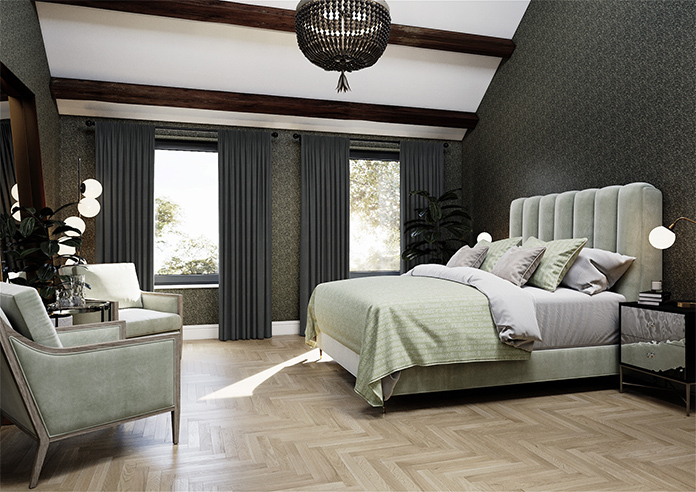 Melrose (Blackout), Lead Grey - Made to Measure Curtains - Image 7